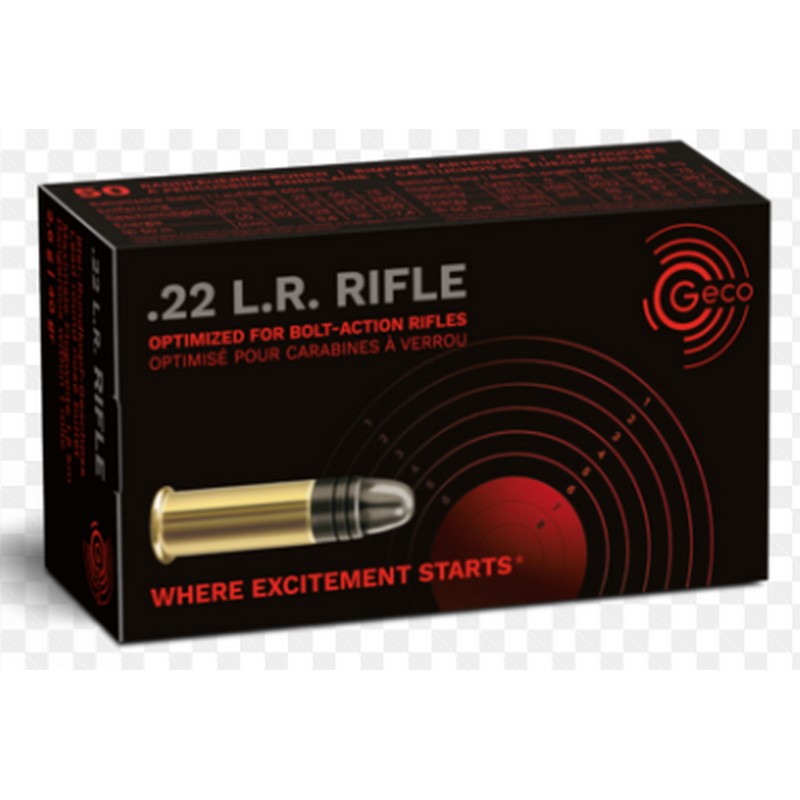 .22 | 50 Rounds | 40 Grain Rimfire| Geco l.r. Rifle - **IN STORE PICK UP ONLY**