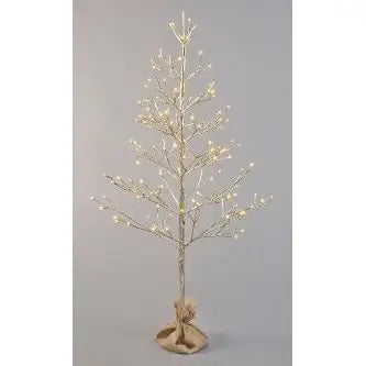 Champagne Twig Tree With Lights - 4ft or 6ft - 6ft