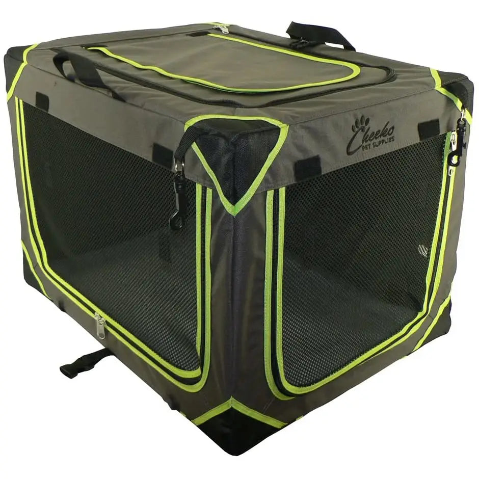 Cheeko Easy Up Fabric Transport Dog Cat Pet Kennel (Small