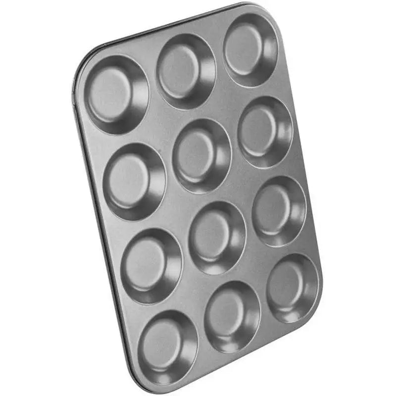 Chef Aid 12 Cup Shallow Non-Stick Bun Tin - Kitchenware >>