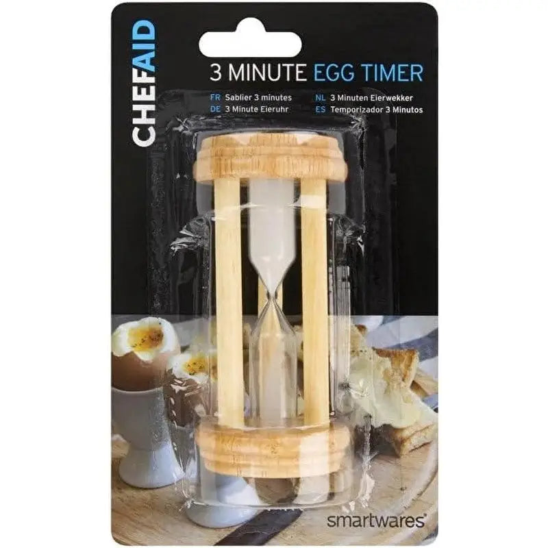 Chef Aid 3 Minute Wooden Timer - Kitchenware >> Kitchen