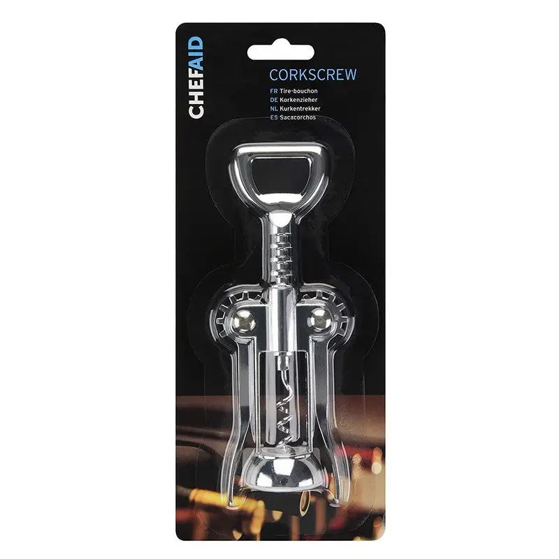 Chef Aid Wing Corkscrew Carded - Kitchenware