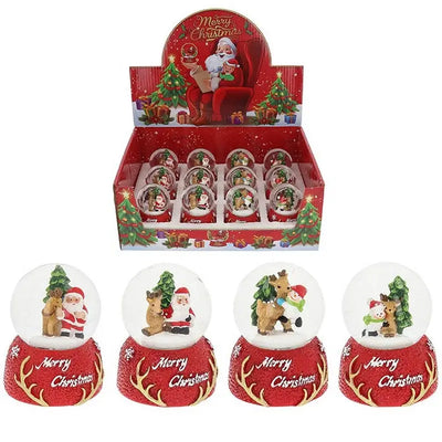 Christmas Antlers Waterball Small - 4 Assorted Designs 1