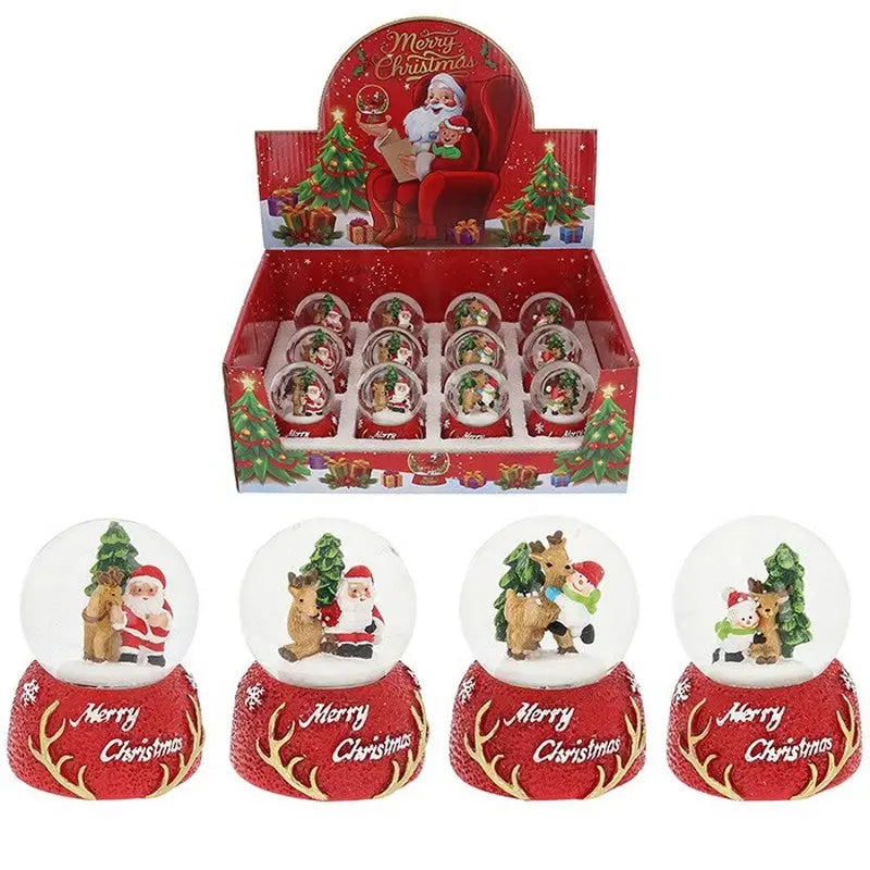 Christmas Antlers Waterball Small - 4 Assorted Designs 1