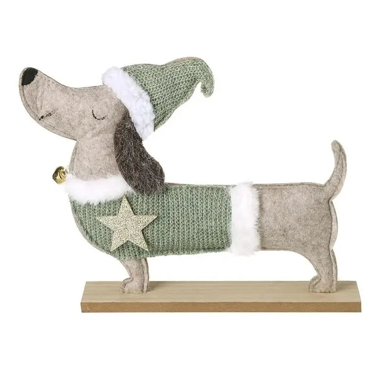Christmas Sausage Dog 28x35cm - 2 Designs Available
