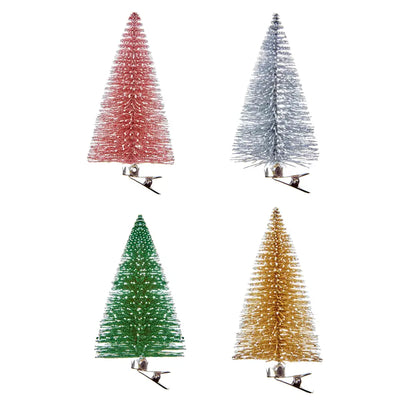 Christmas Tree Clips 10cm - (4 Asst. - 1 SENT) - Seasonal &