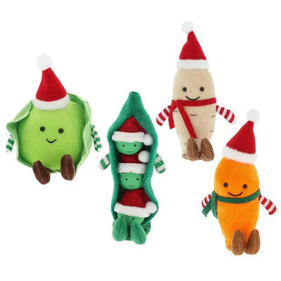 Christmas Veggies Decoration Sitting - 4 Assorted Designs 1