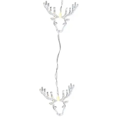 Clear Acrylic Deer String Lights Warm White - Christmas