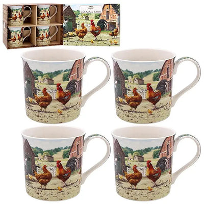 Cockerel & Hen Range - Mugs Coasters Trays and more - Mug