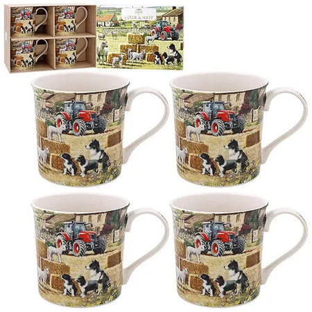 Collie & Sheep Range - Mugs Trays Jugs and more - Mug Set