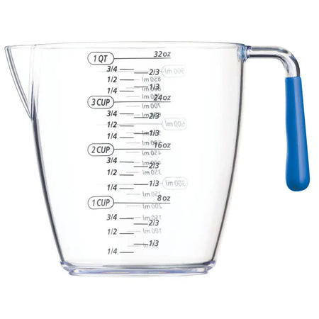 Colourworks 3 Piece Acrylic Measuring Jug Set - Blue / Green