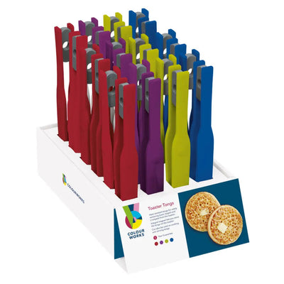Colourworks Coloured Toaster Tongs (Assorted - 1 SENT) -