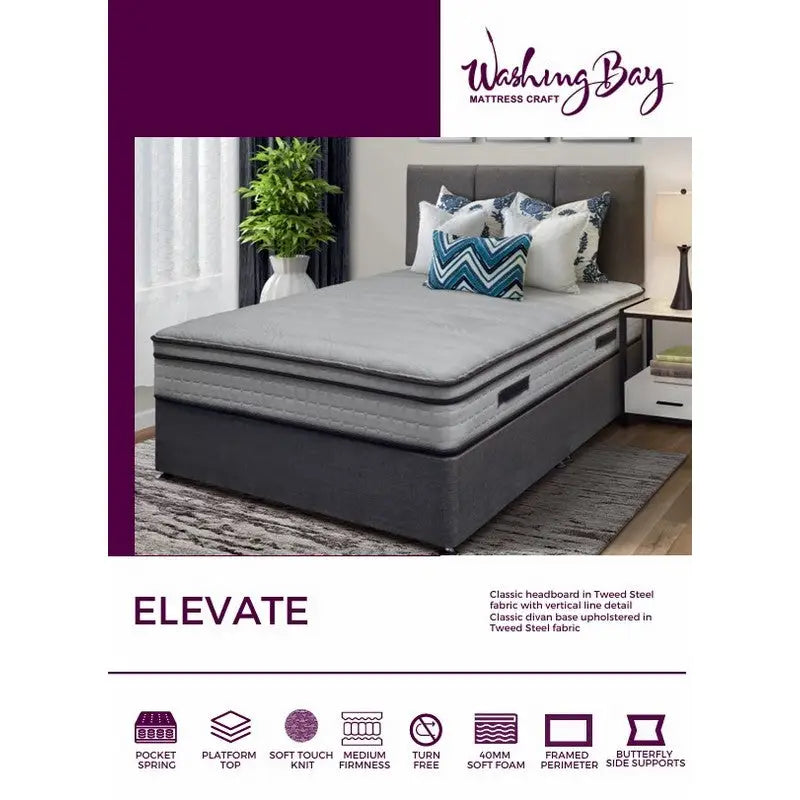 ComfortZone Elevate 1000 Pocket Sprung Mattress - 4ft 6