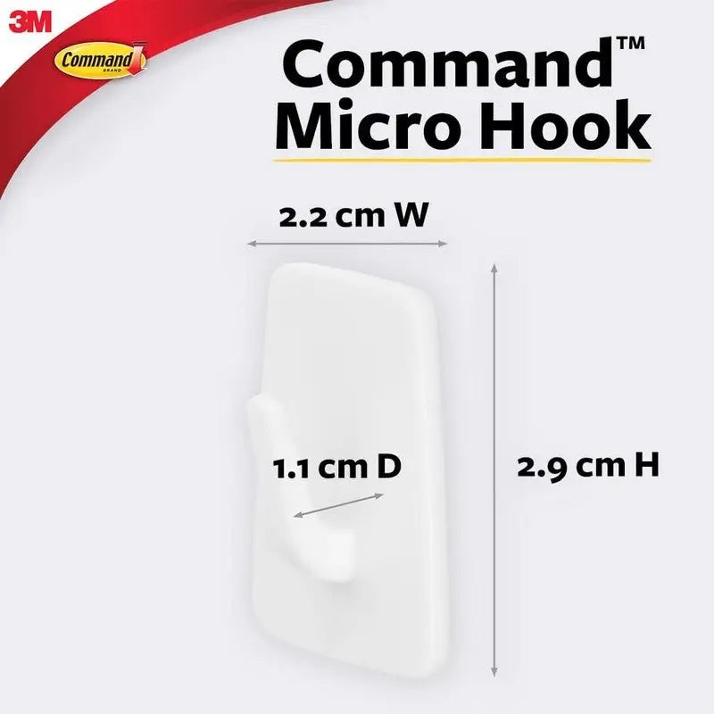 Command 3Xmicro Hooks White General Purpose (Max Weight
