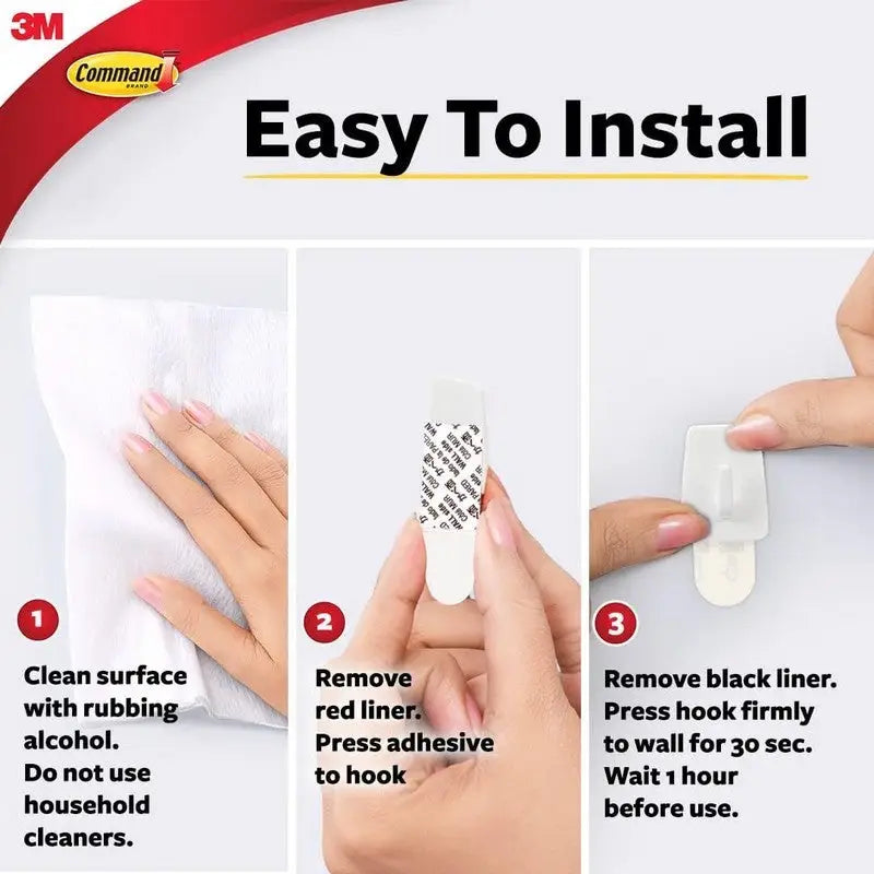 Command 3Xmicro Hooks White General Purpose (Max Weight