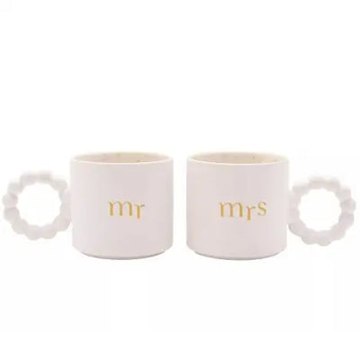 Confetti Mug - Mr & Mrs - 15 x 8cm - Kitchenware >> Mugs