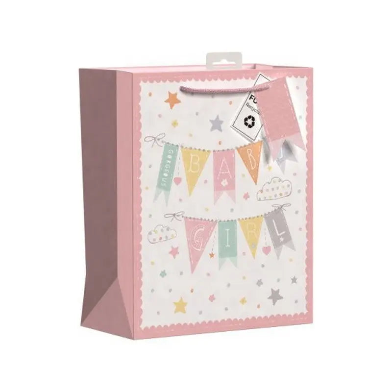 Congratulations New Baby Gift Bag - Baby Girl / Medium