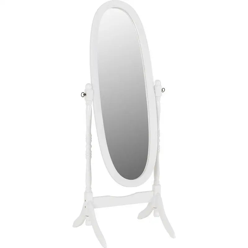 Contessa Cheval Freestanding Mirror - White - Mirrors