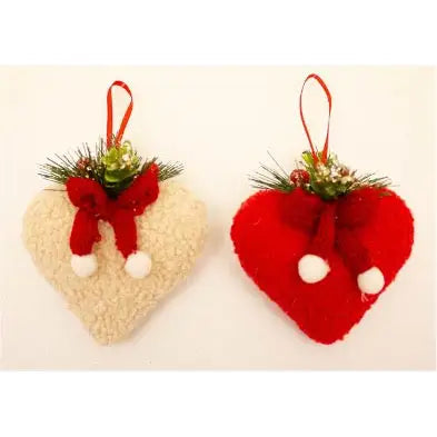 Cosy Heart Hanger - 2 Assorted - 1 Sent - Seasonal >>