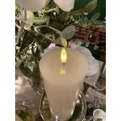 Cream Melt Look LED Candle - 15cm OR 20cm - Seasonal &