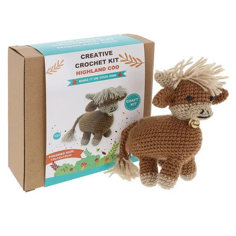 Creative Crochet Kits - 5 Designs Available - Highland Coo -