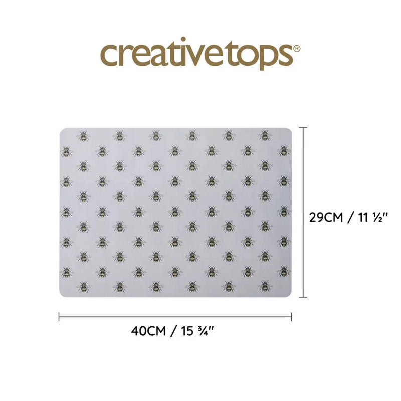 Creative Tops Bee Print Coasters / Placemats - Giftware >>