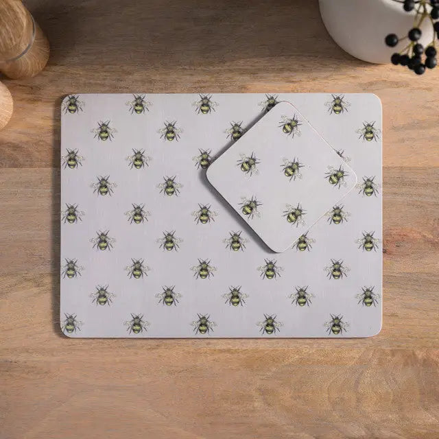 Creative Tops Bee Print Coasters / Placemats - Giftware >>