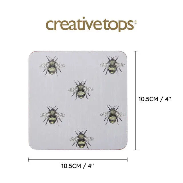 Creative Tops Bee Print Coasters / Placemats - Giftware >>