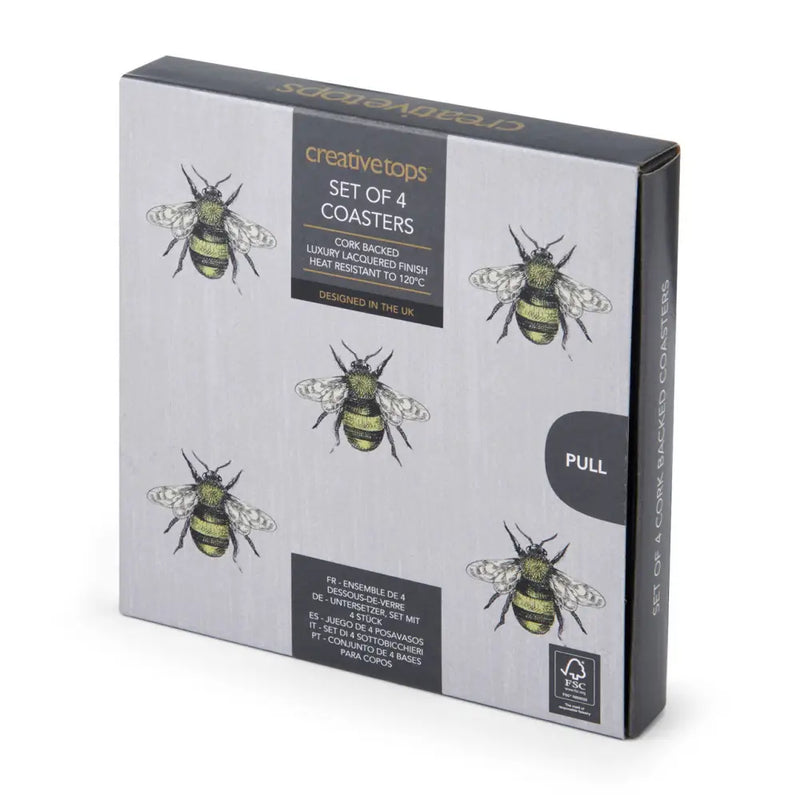 Creative Tops Bee Print Coasters / Placemats - Giftware >>