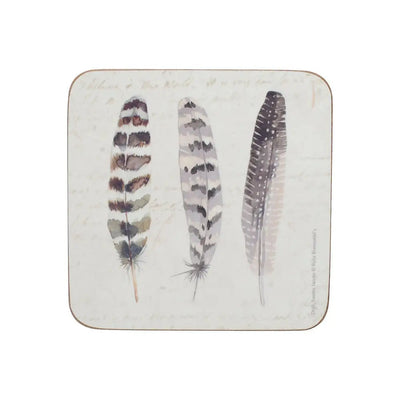 Creative Tops Feathers Pack Of 6 Premium Coasters -