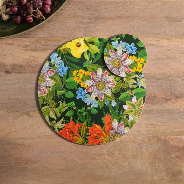 Creative Tops Floral Pack of 4 Premium Round Coasters
