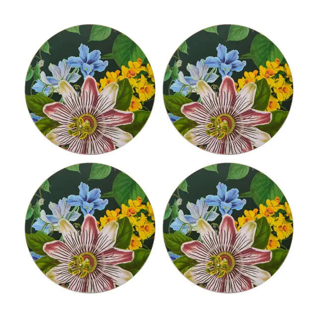 Creative Tops Floral Pack of 4 Premium Round Coasters