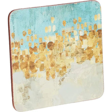 Creative Tops Golden Reflections Pack of 6 Premium Coasters