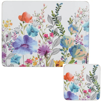 Creative Tops Set Of 6 Meadow Floral - Placemats / Coasters
