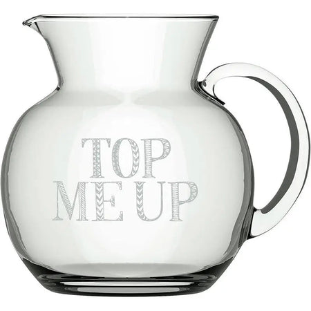Creative Tops Top Me Up Glass Jug 1.4 Litre - Kitchenware