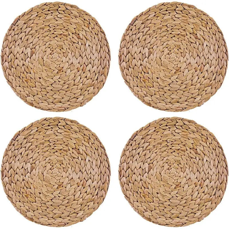 Creative Tops Water Hyacinth Pack Of 4 Round Placemats