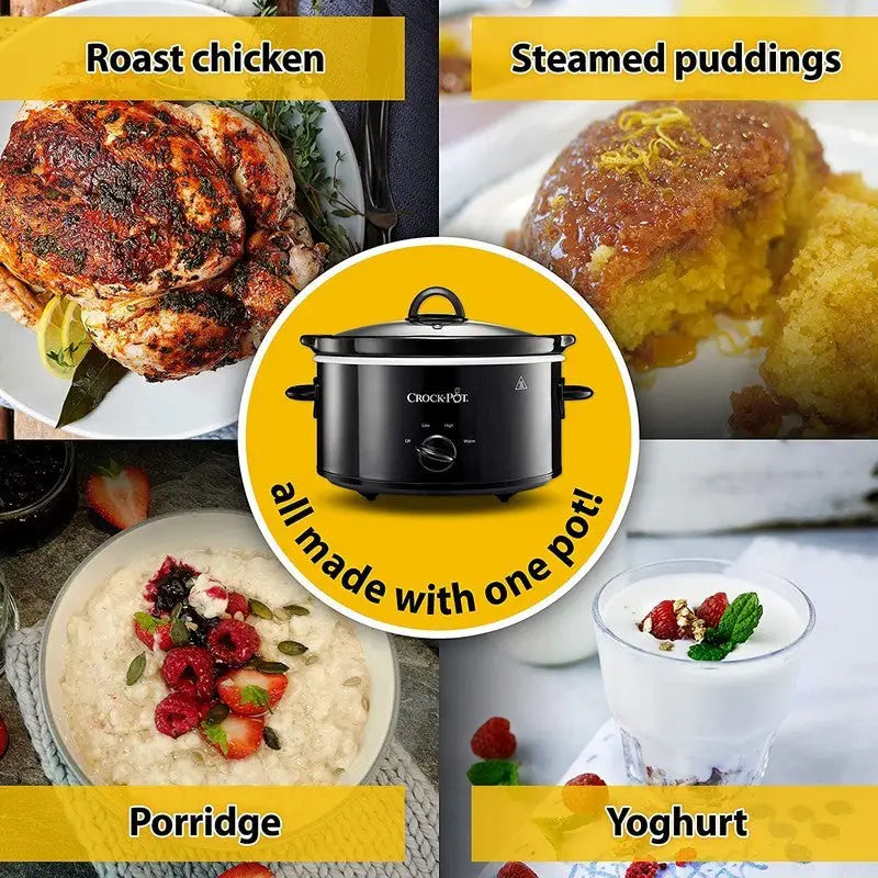 Crockpot Oval Slow Cooker 3.7 Litre - Kitchenware