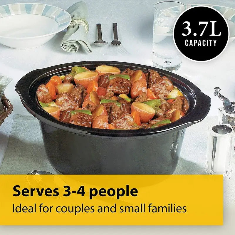 Crockpot Oval Slow Cooker 3.7 Litre - Kitchenware
