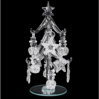 Crystal Glass Tree With Hanging Baubles Seasonal >>