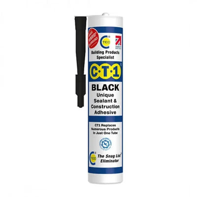 Ct1 Sealant & Adhesive Cartridge 290Ml - Black - DIY Tools &
