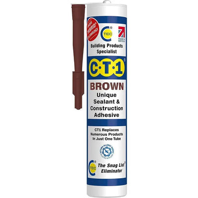 Ct1 Sealant & Adhesive Cartridge 290Ml - Brown - DIY Tools &