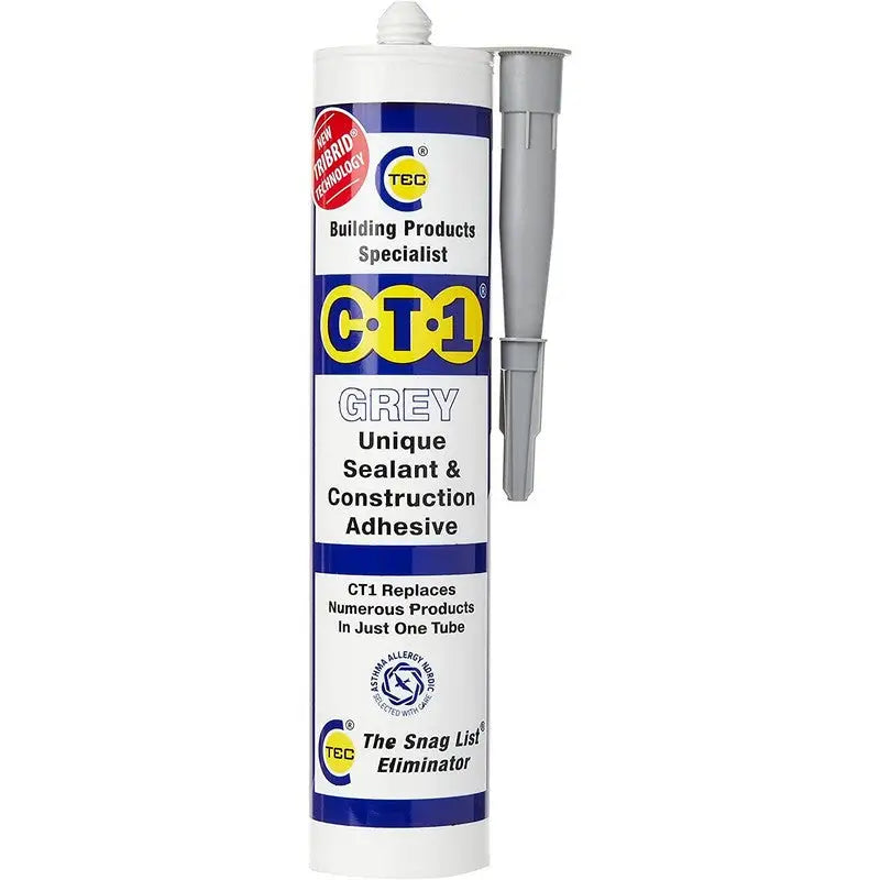Ct1 Sealant & Adhesive Cartridge 290Ml - Grey - DIY Tools &
