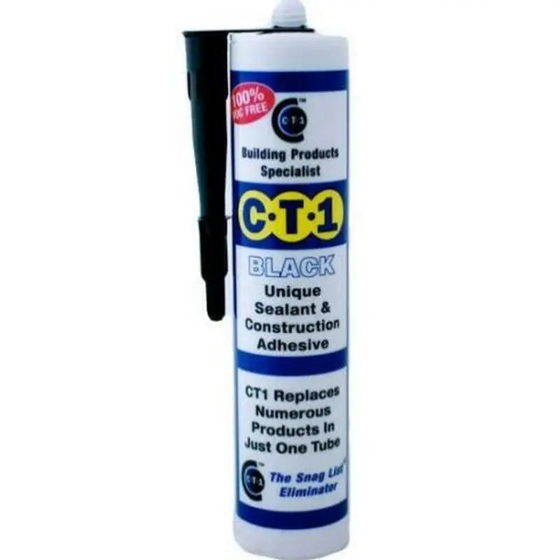 CT1 Sealant & Adhesive Cartridge 290ml - White - Black