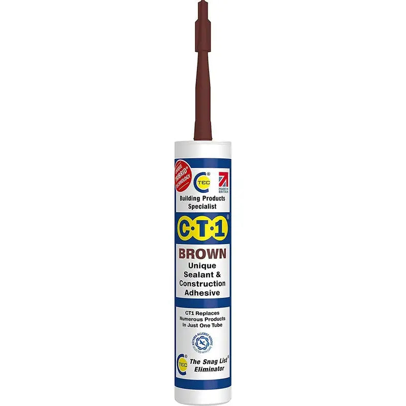 CT1 Sealant & Adhesive Cartridge 290ml - White - Brown