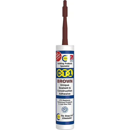 CT1 Sealant & Adhesive Cartridge 290ml - White - Brown