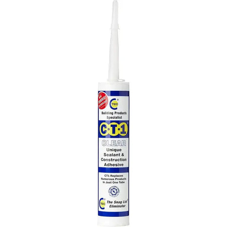 CT1 Sealant & Adhesive Cartridge 290ml - White - Clear