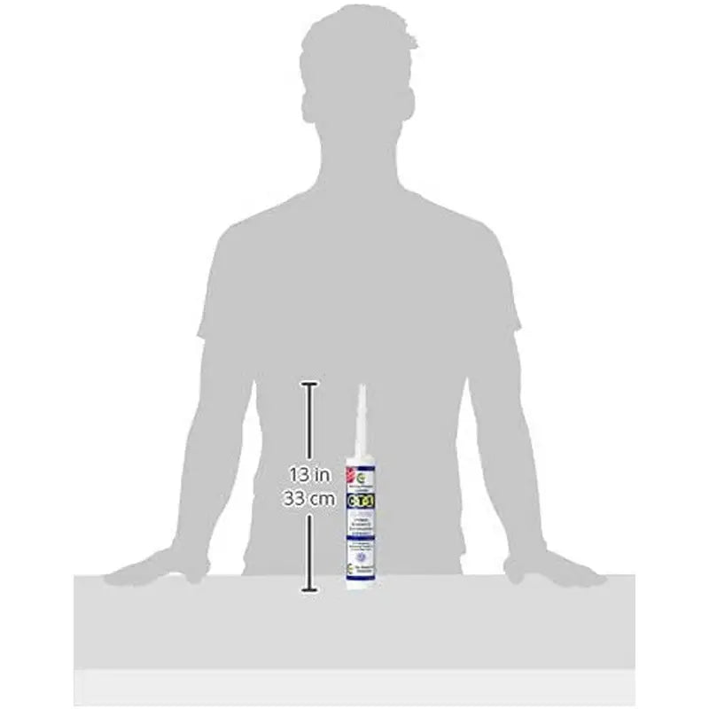 CT1 Sealant & Adhesive Cartridge 290ml - White - DIY Tools