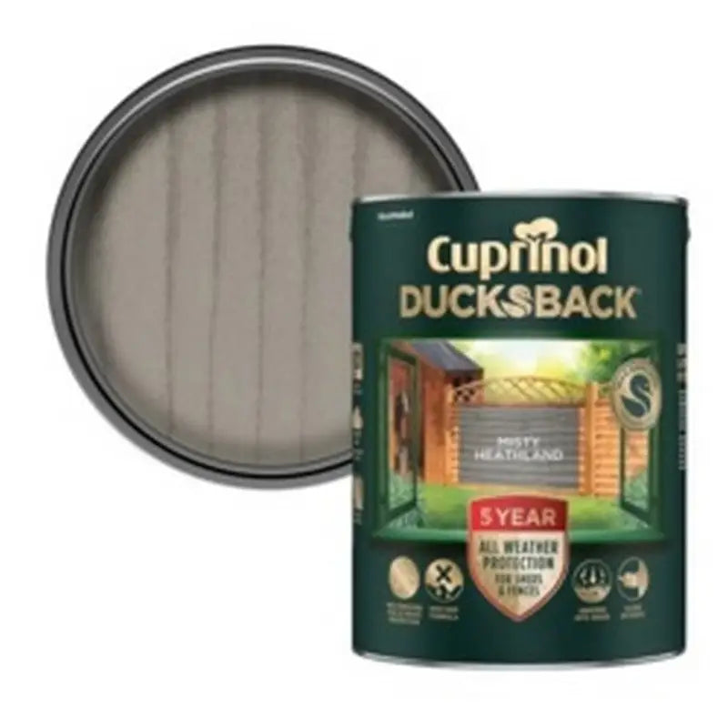 Cuprinol Ducksback Wax Based Weatherproof Fence Paint - 5