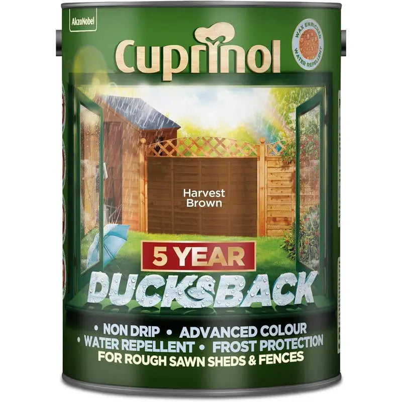 Cuprinol Ducksback Wax Based Weatherproof Fence Paint - 5