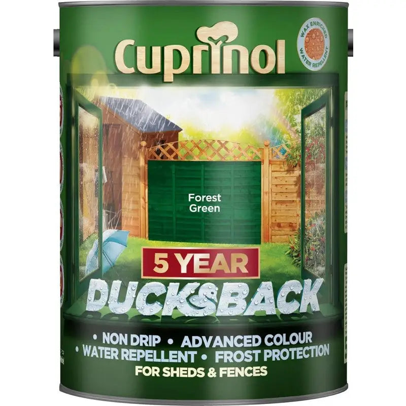 Cuprinol Ducksback Wax Based Weatherproof Fence Paint - 5